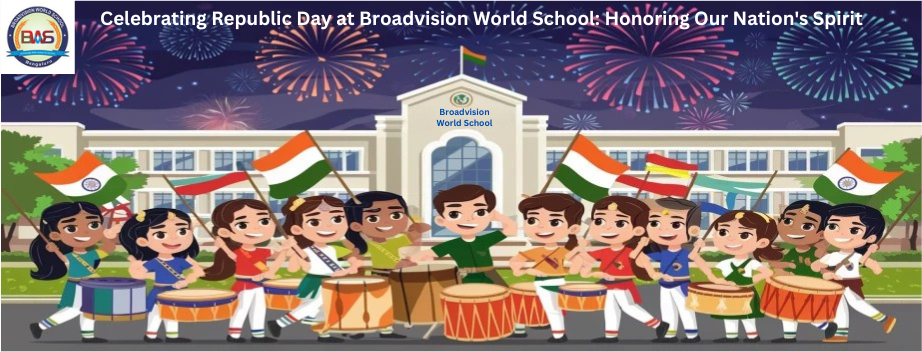 Celebrating Republic Day at Broadvision World School