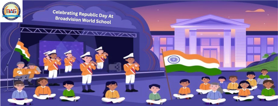 Celebrating Republic Day at Broadvision World School